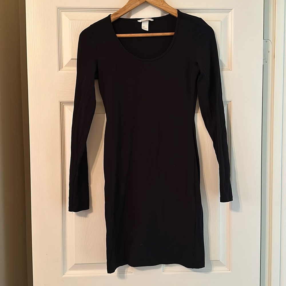 Forever 21 Black Long Sleeve Dress